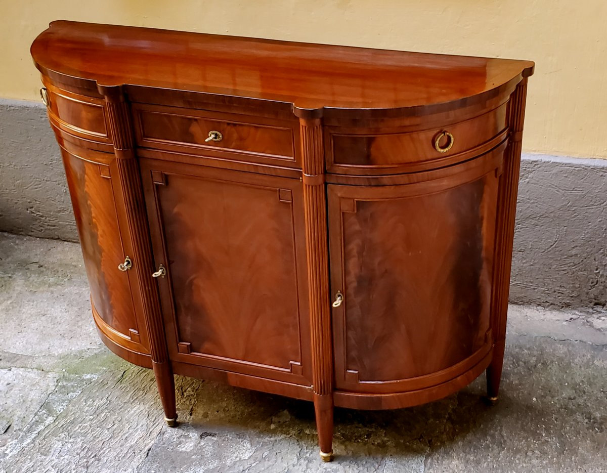 Credenza Luigi Filippo in legno di mogano epoca 1860 -photo-6