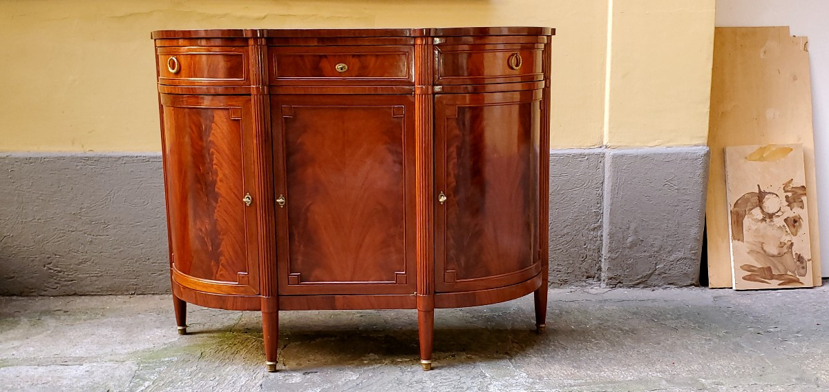 Credenza Luigi Filippo in legno di mogano epoca 1860 