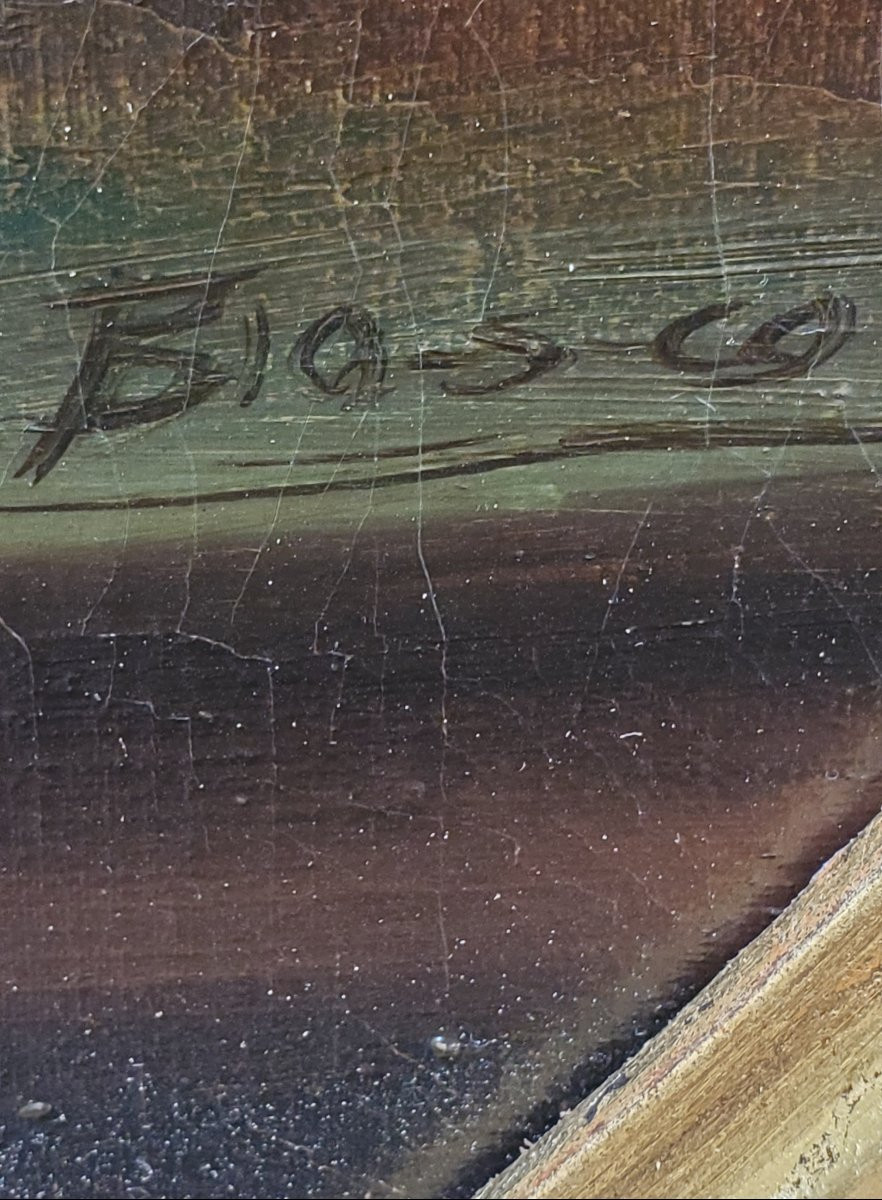 2 Dipinti olio su tela  soggetto nature morte floreali , periodo fine 1800 primi 1900 -photo-3