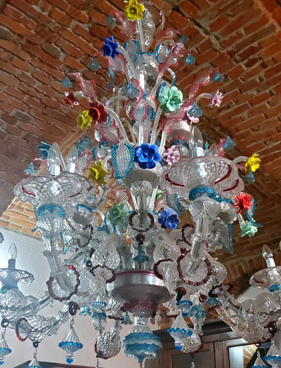  Lampadario  di Murano Venezia  alto 180 cm ,largo 140 cm  -photo-6