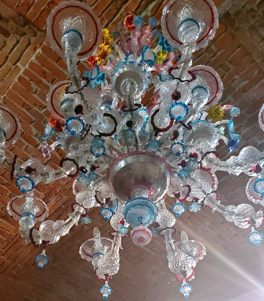  Lampadario  di Murano Venezia  alto 180 cm ,largo 140 cm  -photo-7