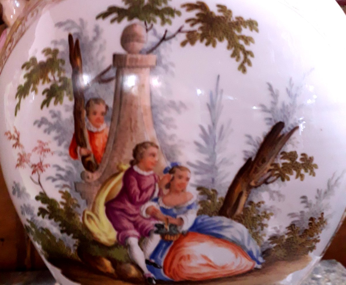 Antichi vasi in porcellana di Turingia (Germania) epoca  1850 -photo-2