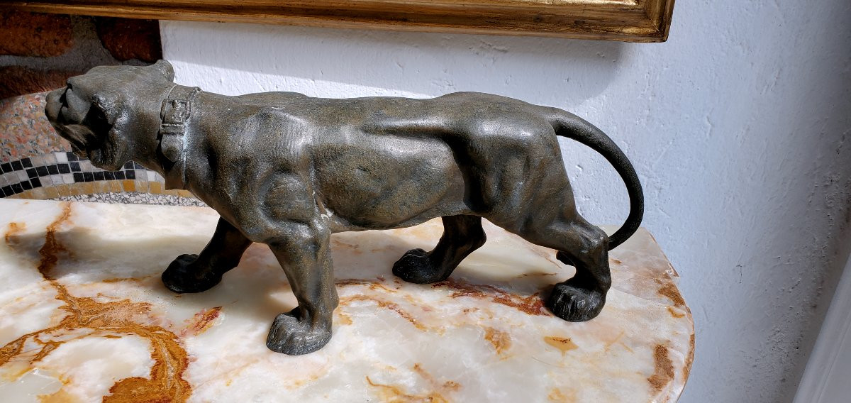 Antico bronzo raffigurante Giaguaro -photo-3