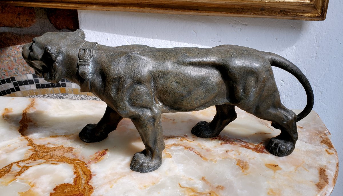 Antico bronzo raffigurante Giaguaro -photo-2