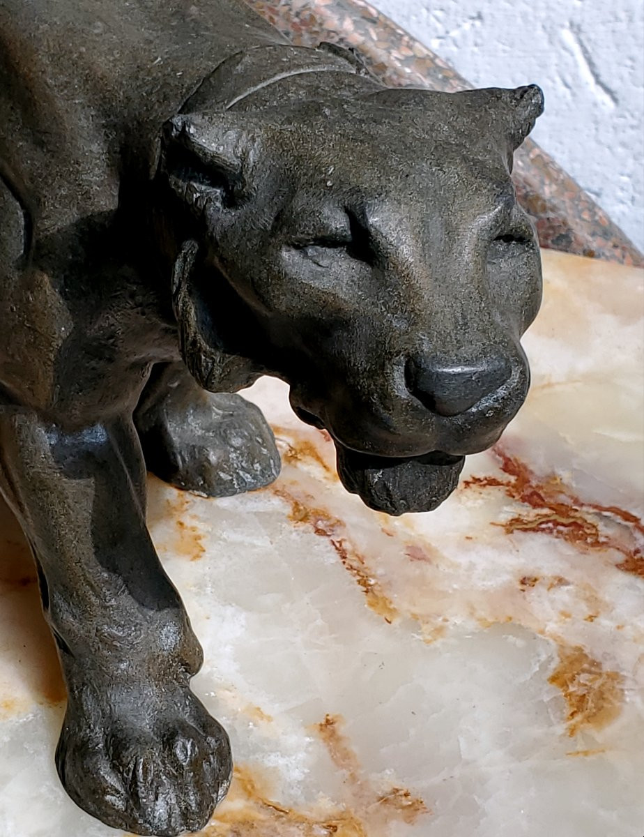 Antico bronzo raffigurante Giaguaro -photo-3