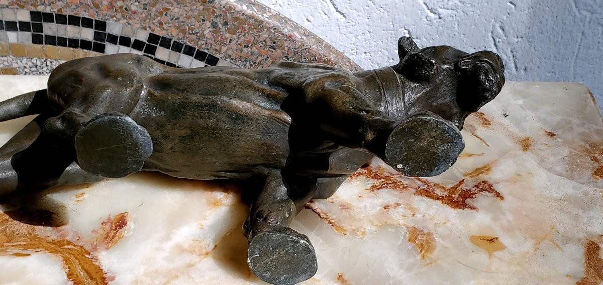 Antico bronzo raffigurante Giaguaro -photo-4