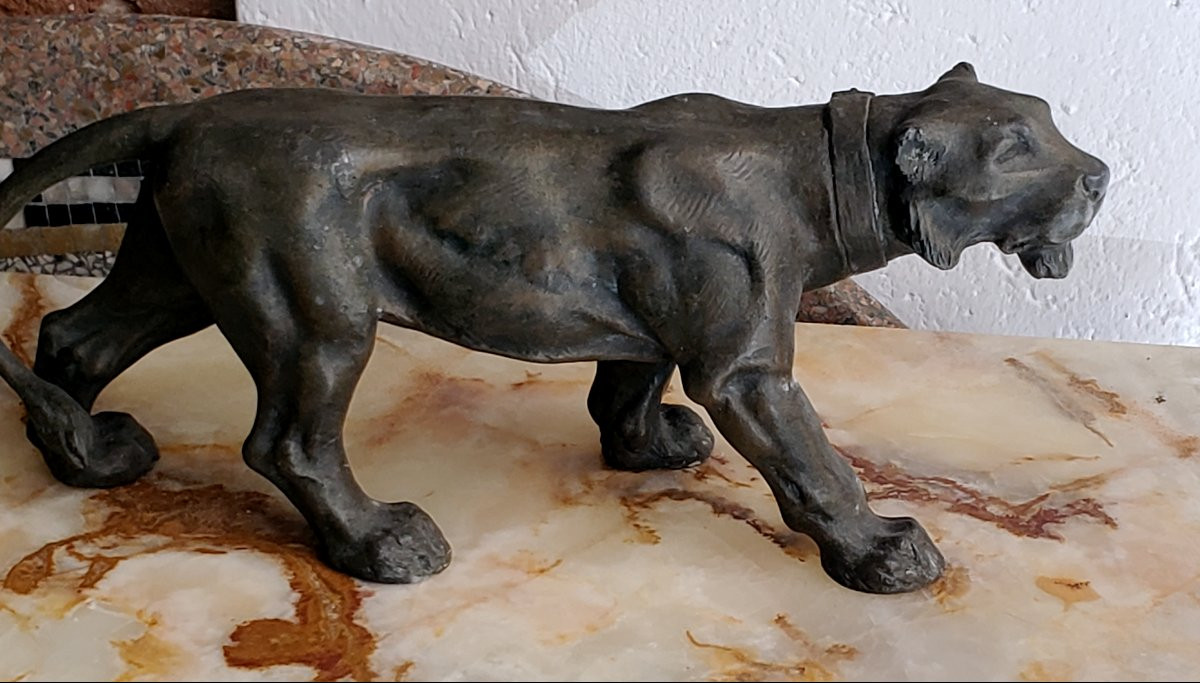 Antico bronzo raffigurante Giaguaro -photo-6