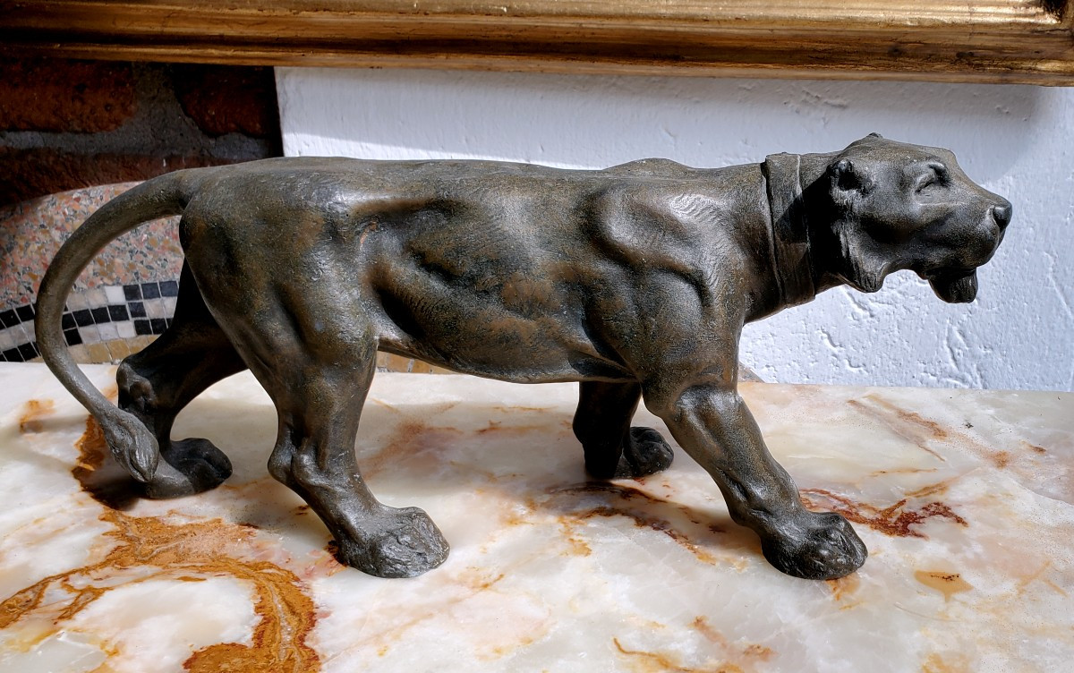 Antico bronzo raffigurante Giaguaro 