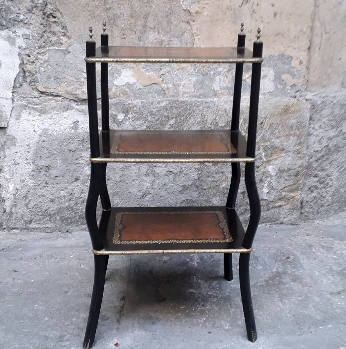 Antico mobiletto Napoleone III a piani -photo-6