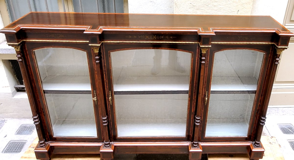 Antica credenza a vetrina  Napoleone III -photo-2