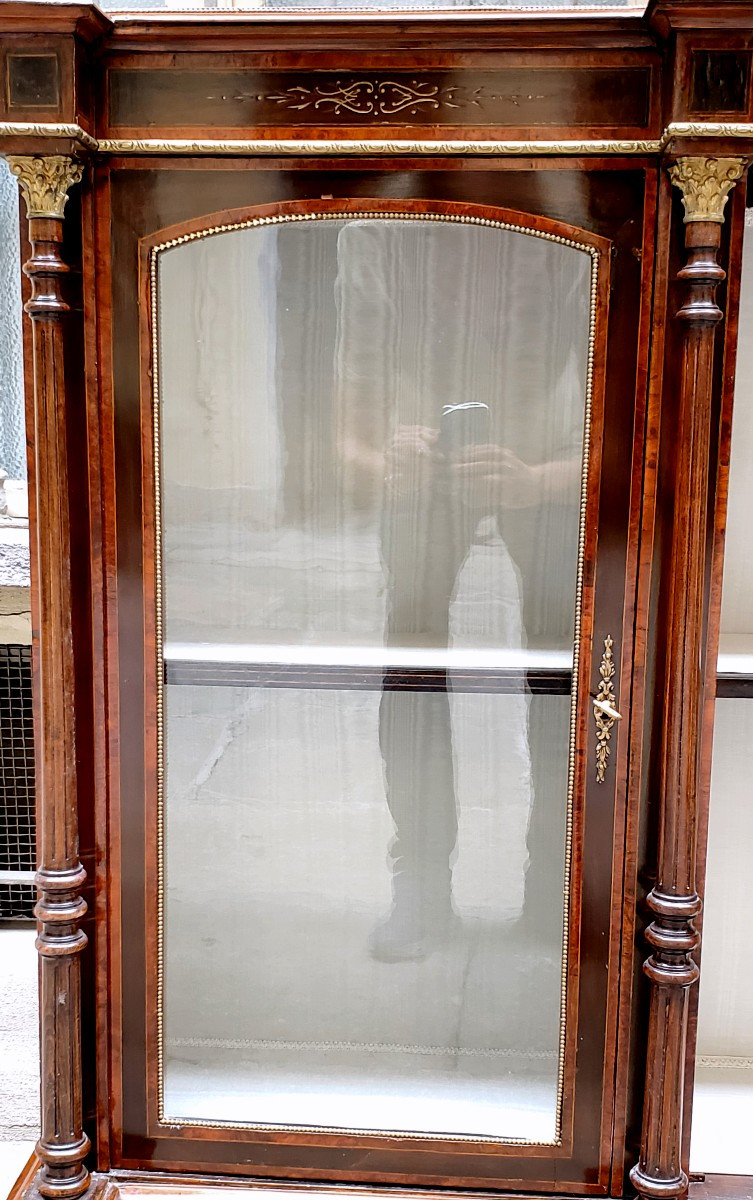 Antica credenza a vetrina  Napoleone III -photo-6