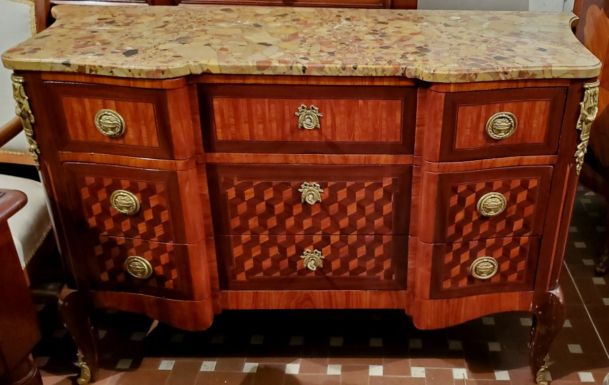 Antico cassettone epoca Napoleone III -photo-2
