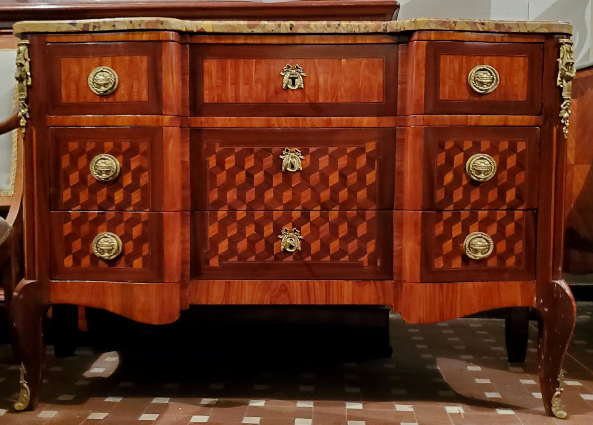 Antico cassettone epoca Napoleone III -photo-7