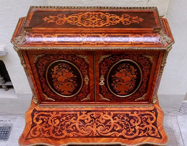 Antico Bonheur Du Jour epoca Napoleone III manifattura Francese -photo-2