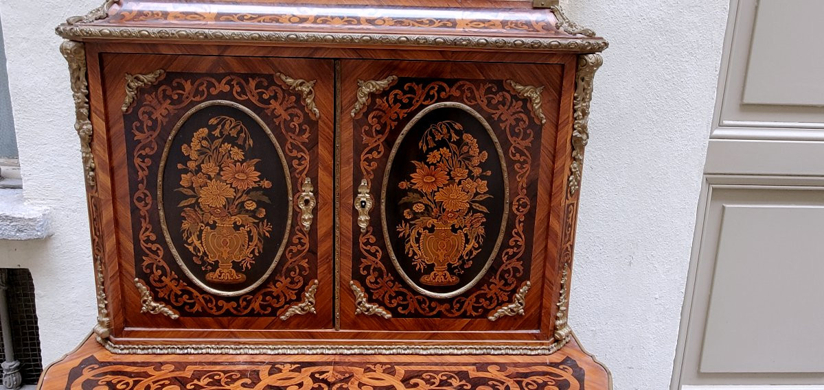Antico Bonheur Du Jour epoca Napoleone III manifattura Francese -photo-2