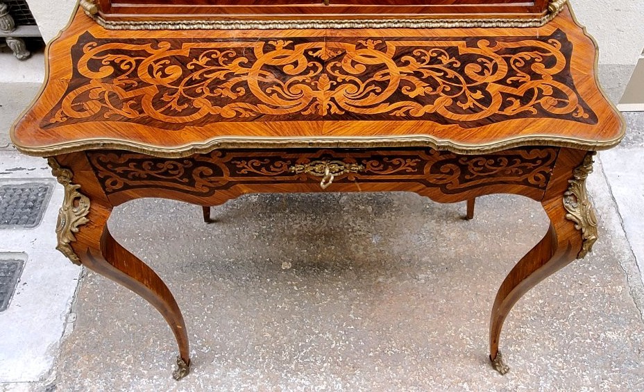 Antico Bonheur Du Jour epoca Napoleone III manifattura Francese -photo-3