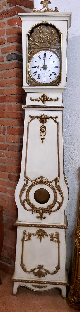 Antico orologio Morbier di manifattura Francese epoca fine XVIII secolo -photo-1