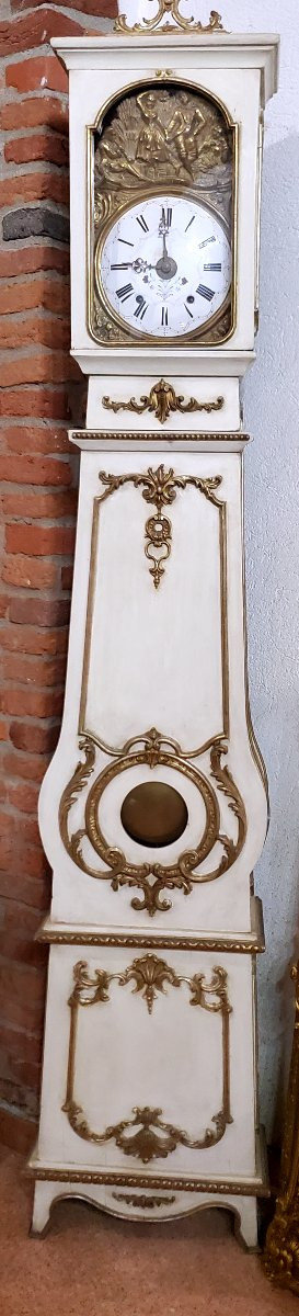 Antico orologio Morbier di manifattura Francese epoca fine XVIII secolo -photo-2