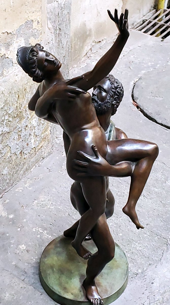 Scultura in bronzo raffigurante il Ratto delle Sabine-photo-4