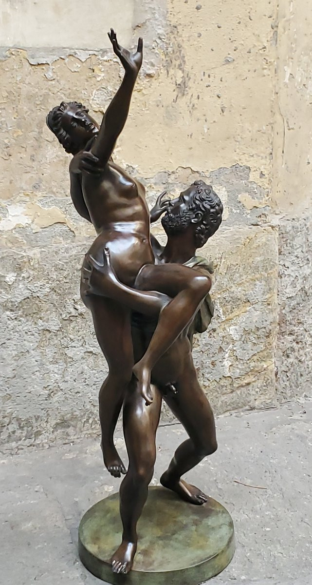 Scultura in bronzo raffigurante il Ratto delle Sabine-photo-1