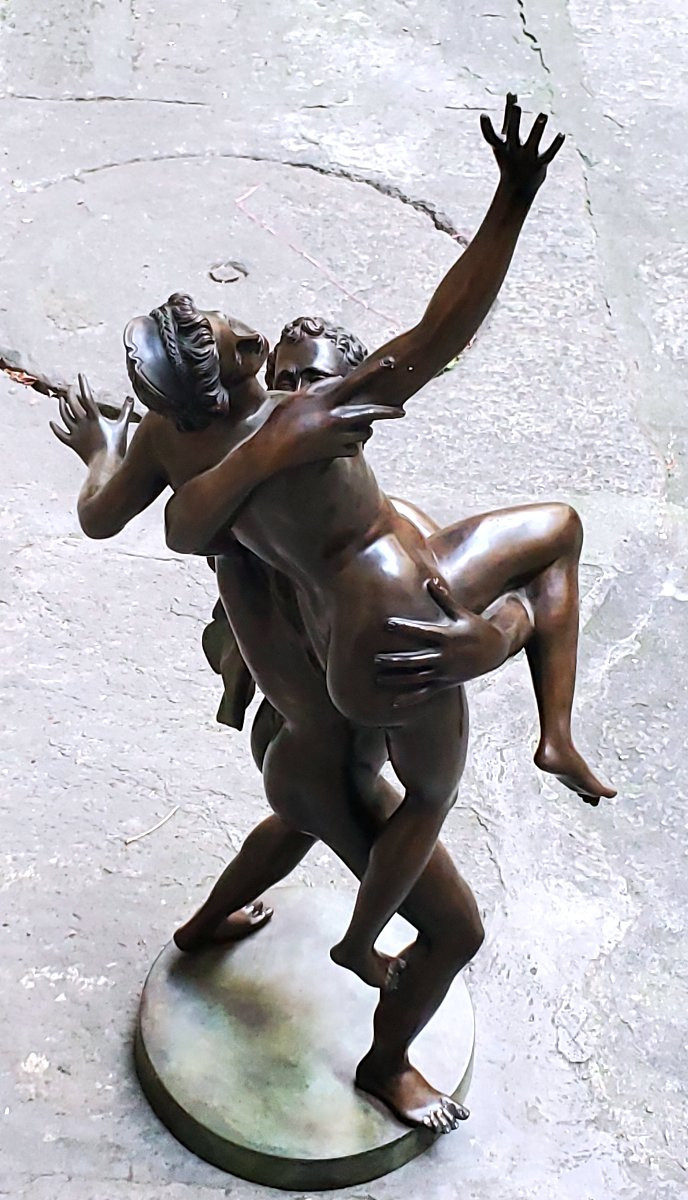 Scultura in bronzo raffigurante il Ratto delle Sabine-photo-2