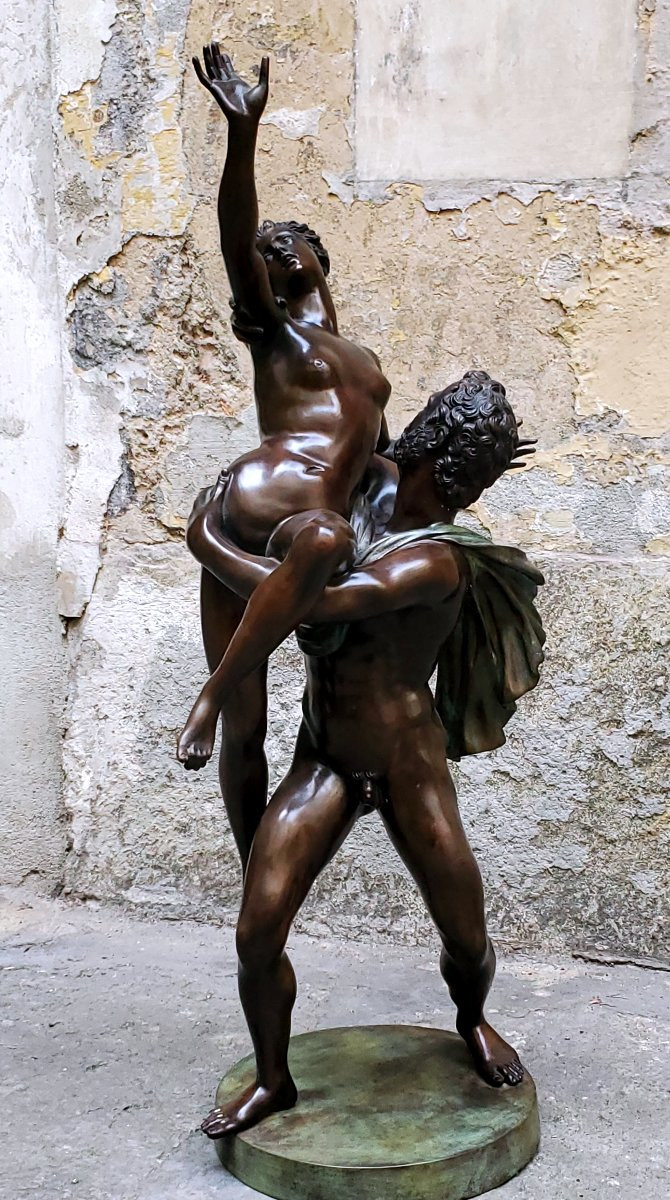 Scultura in bronzo raffigurante il Ratto delle Sabine-photo-4