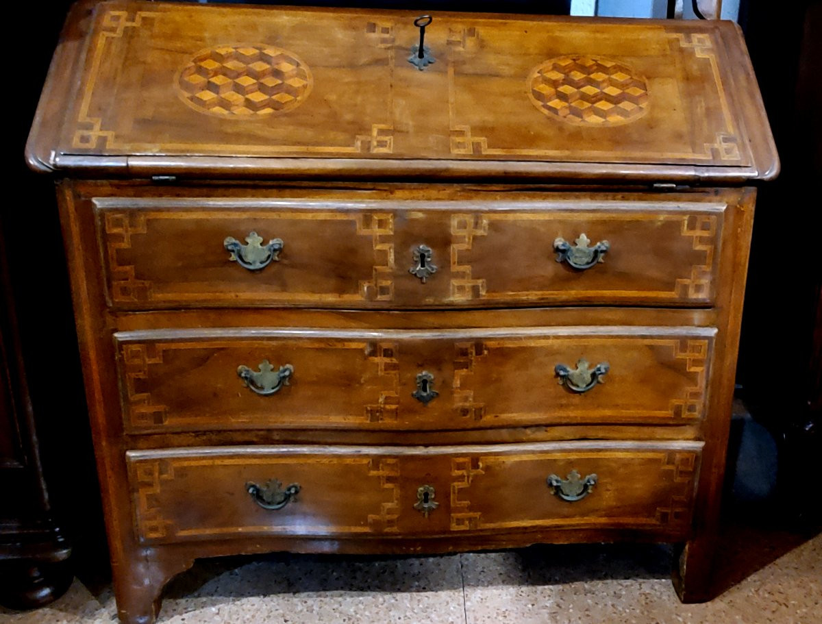 Antico Trumeau epoca 1700 ,di manifattura Piemontese (Italia) -photo-3