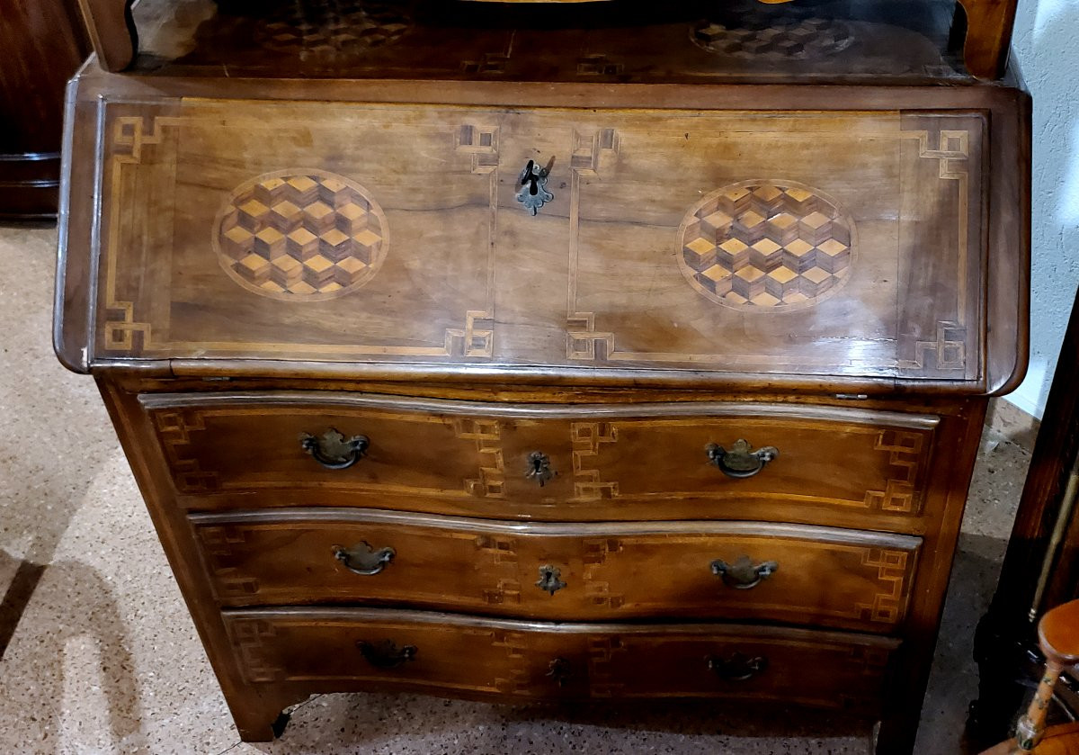 Antico Trumeau epoca 1700 ,di manifattura Piemontese (Italia) -photo-7