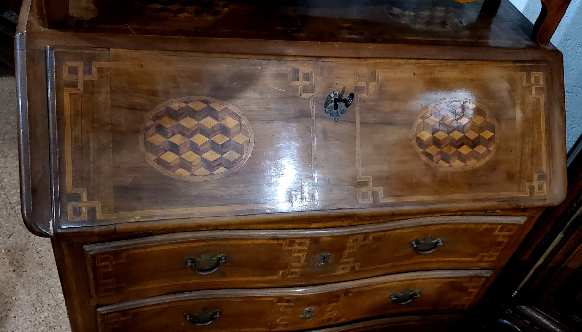 Antico Trumeau epoca 1700 ,di manifattura Piemontese (Italia) -photo-8