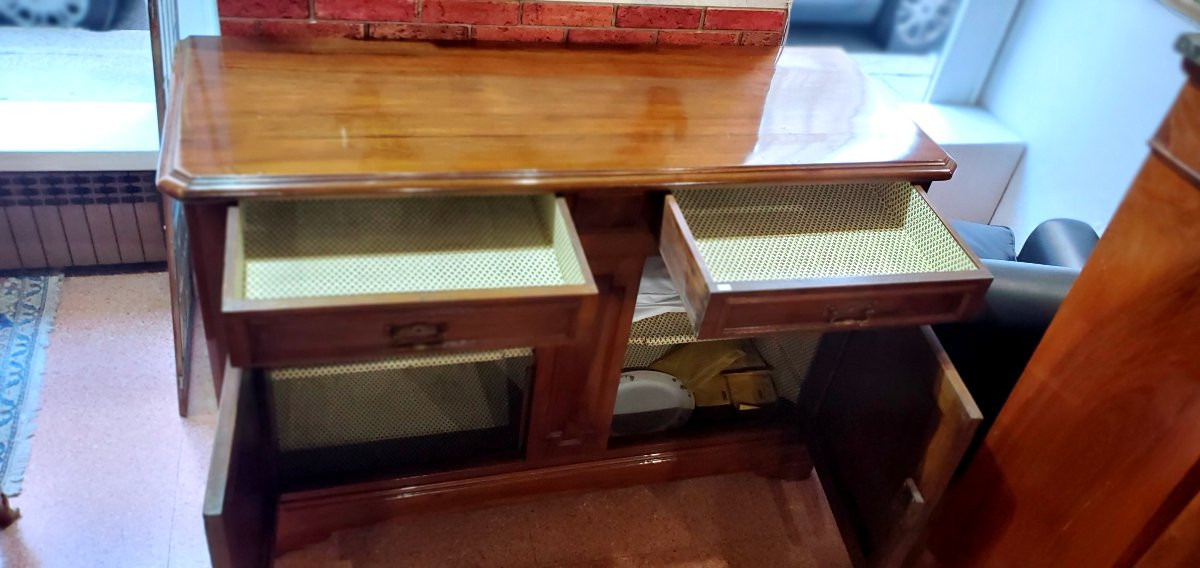 Antica Credenza epoca Luigi Filippo in legno di noce ,di manifattura Francese -photo-2