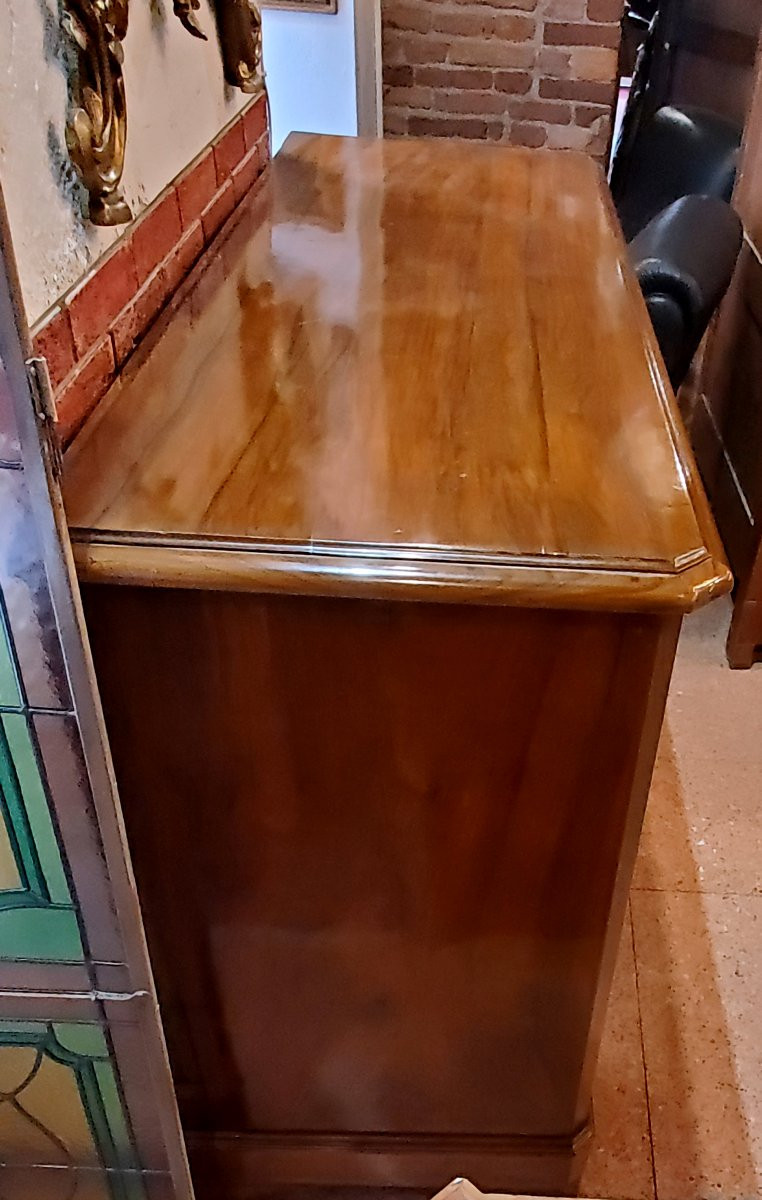 Antica Credenza epoca Luigi Filippo in legno di noce ,di manifattura Francese -photo-3