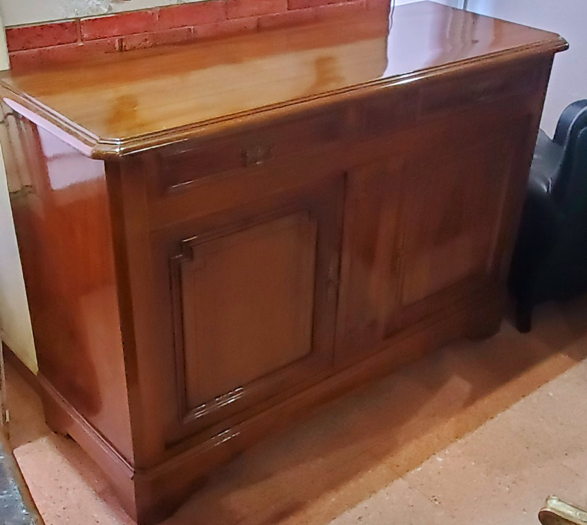 Antica Credenza epoca Luigi Filippo in legno di noce ,di manifattura Francese -photo-4