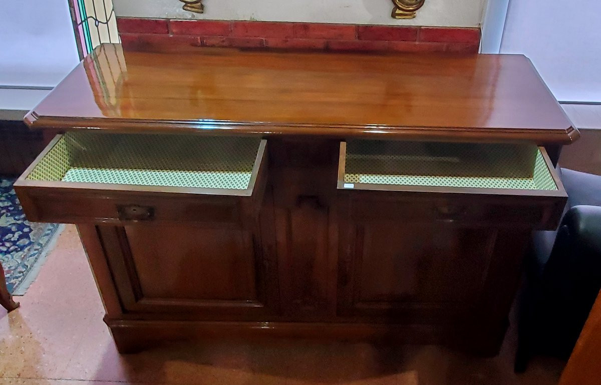 Antica Credenza epoca Luigi Filippo in legno di noce ,di manifattura Francese -photo-5