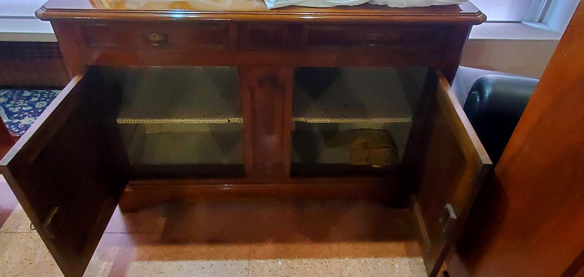 Antica Credenza epoca Luigi Filippo in legno di noce ,di manifattura Francese -photo-6