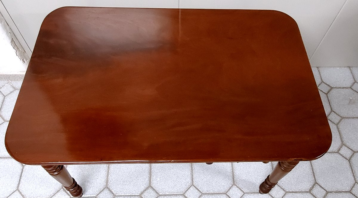 Antico tavolo scrivania di manifattura Inglese epoca 1840 (circa) .-photo-2