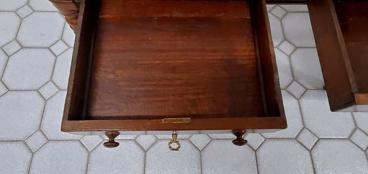 Antico tavolo scrivania di manifattura Inglese epoca 1840 (circa) .-photo-6