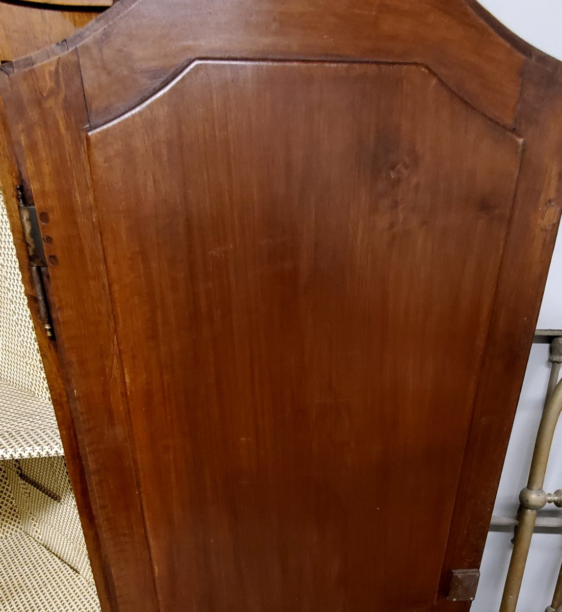 Antico mobile angoliera epoca 1850 /80 stile Luigi XVI in legno di noce di manifattura Piemonte-photo-7