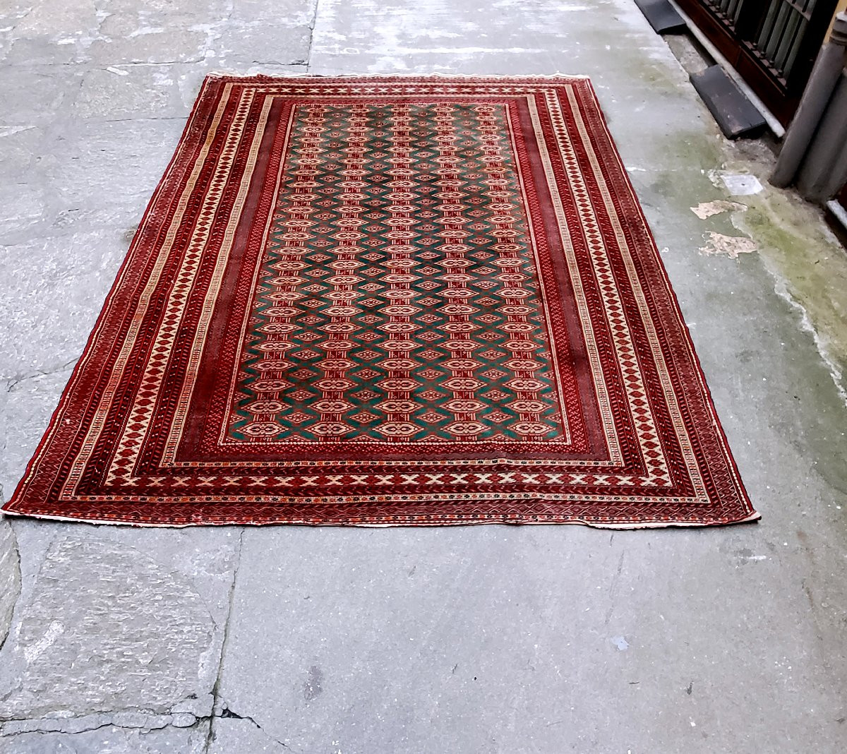 Antico tappeto Bukhara ,misure metri 3,30 x 2,50 . -photo-2