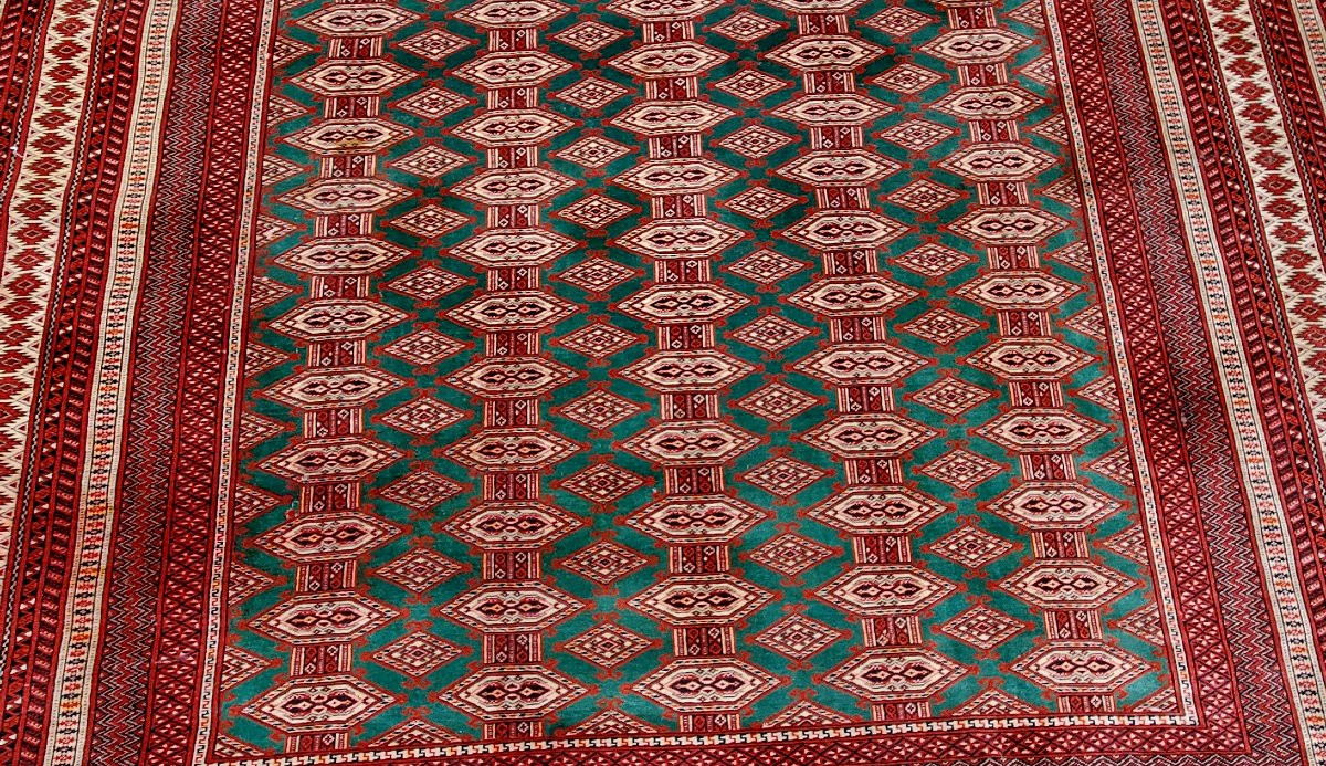 Antico tappeto Bukhara ,misure metri 3,30 x 2,50 . -photo-4