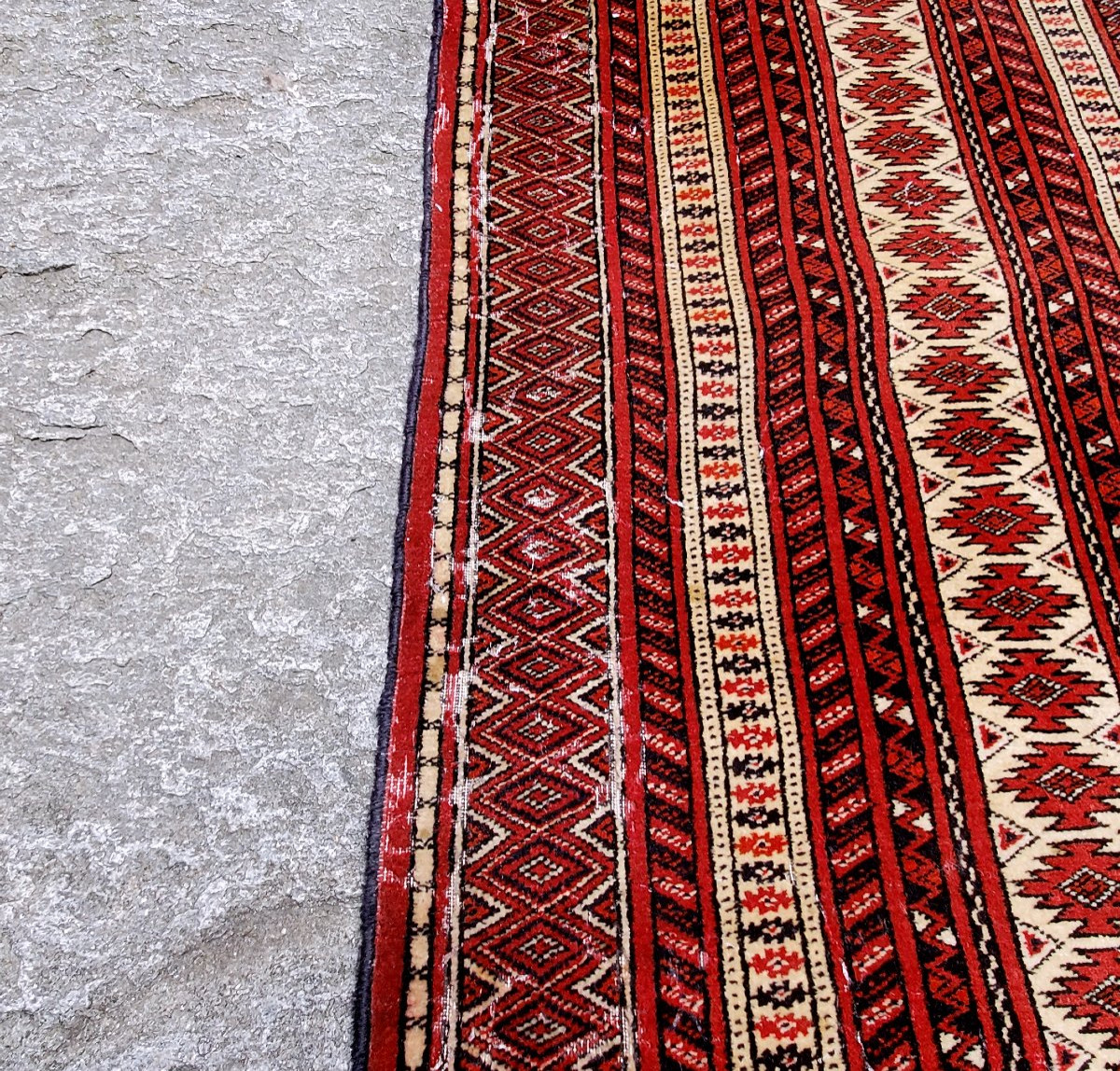 Antico tappeto Bukhara ,misure metri 3,30 x 2,50 . -photo-6