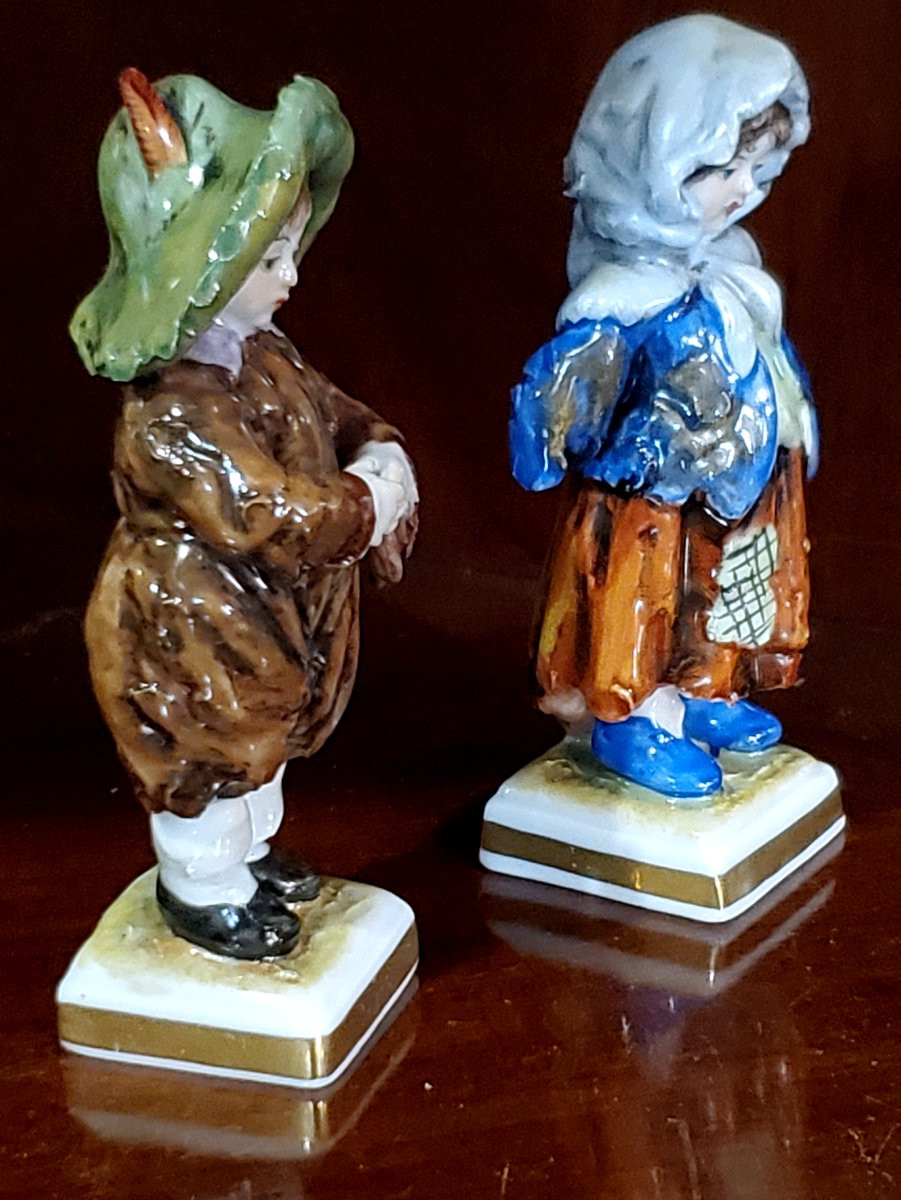 2 statuette in porcellana di Capodimonte (Napoli)-photo-3