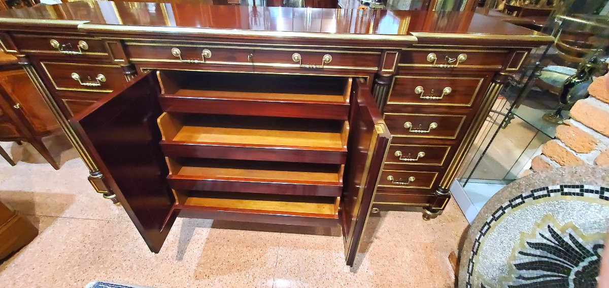 Antica credenza Napoleone III ,di manifattura Francese ,in legno di mogano .-photo-3
