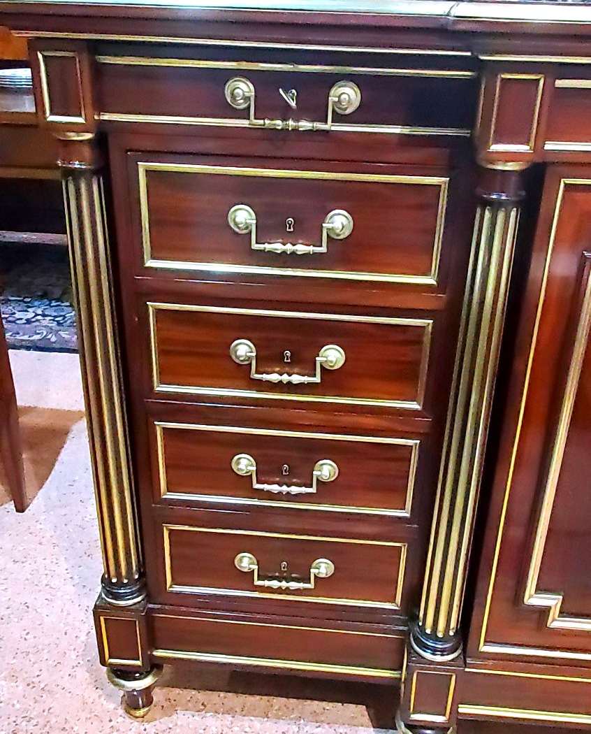 Antica credenza Napoleone III ,di manifattura Francese ,in legno di mogano .-photo-7