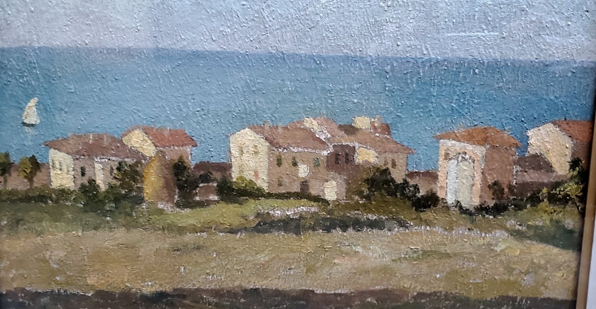 Dipinto olio su tavoletta  firmato Ferdinando Tugnoli pittore Bolognese allievo di Morandi-photo-4