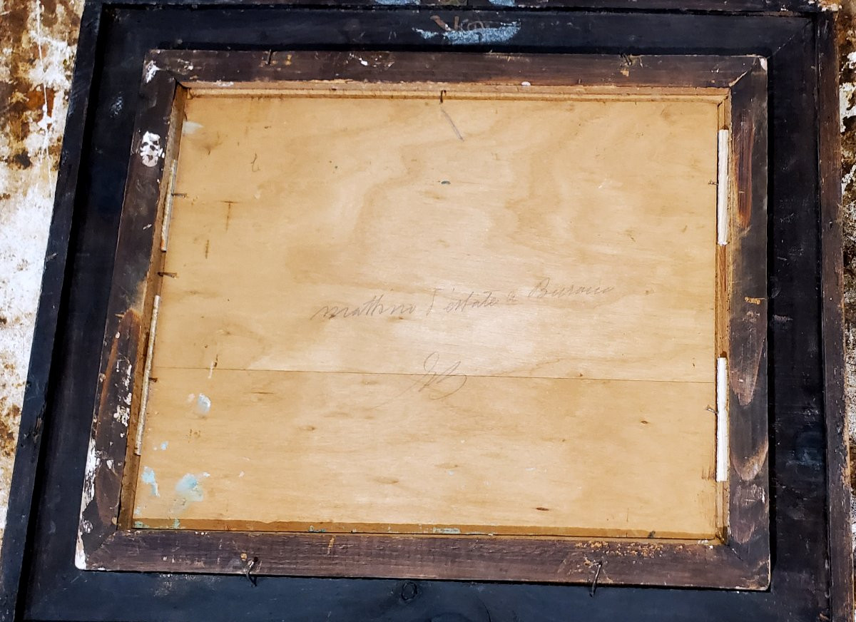 Dipinto olio su tavoletta di Eugenio Bonivento intitolato : mattino d'estate a Burano . -photo-5