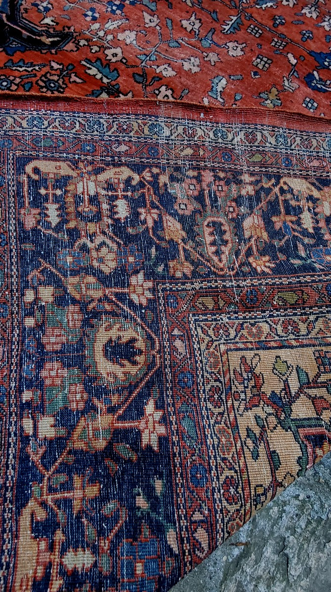 Antico grande  Tappeto Heriz Persia ,originale anni 1930 (circa)-photo-2