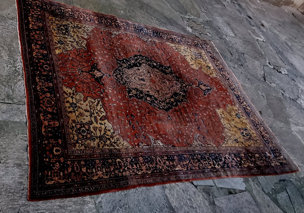 Antico grande  Tappeto Heriz Persia ,originale anni 1930 (circa)-photo-1