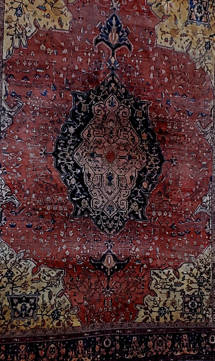 Antico grande  Tappeto Heriz Persia ,originale anni 1930 (circa)-photo-2