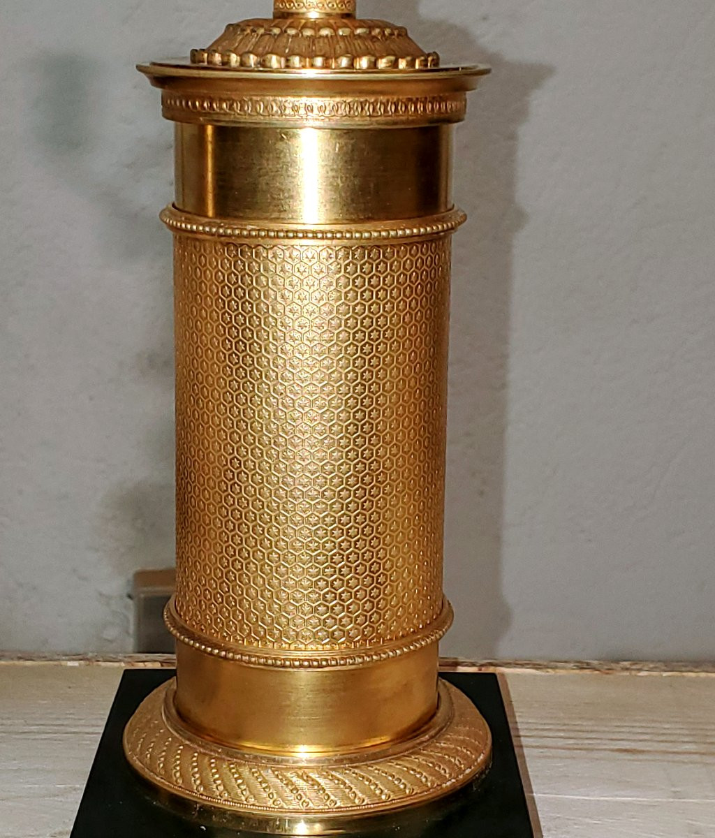 Due antichi candelieri a 3 fiamme  in bronzo dorato 18kt -photo-7