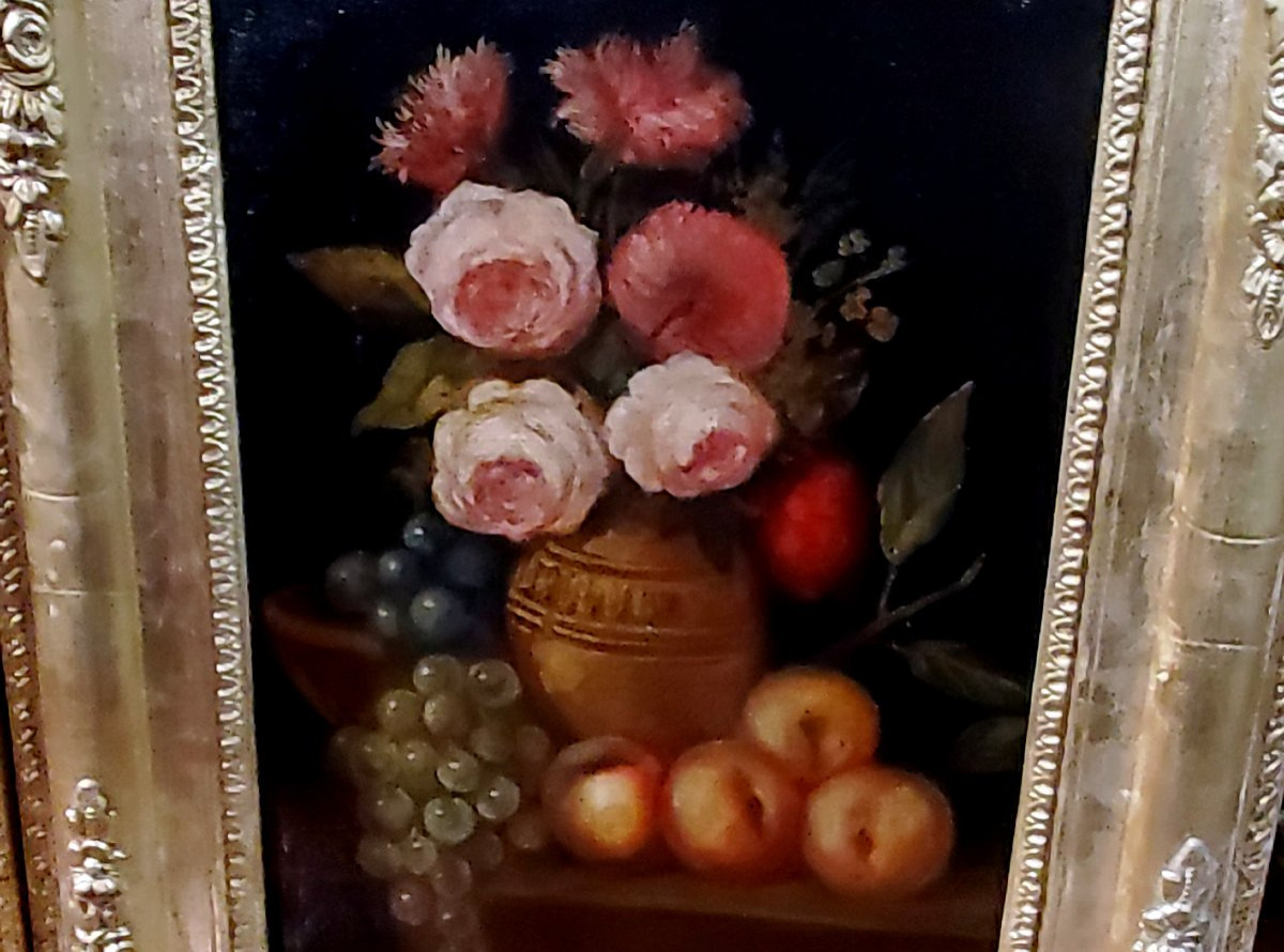 2 nature morte firmate Contini – Olio su tela, fine XIX / inizi XX secolo  -photo-3